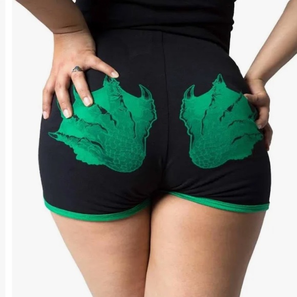 EUC- LIKE NEW! KREEPSVILLE CREATURE HAND BOOTY SHORTS SIZE MEDIUM - Picture 4 of 12